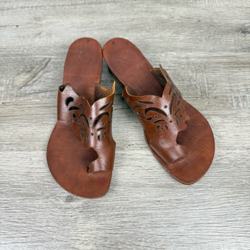 Bodrum Brown Leather Sandals